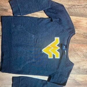 West Virginia University Girls Blue and Yellow Crewneck sweatshirt